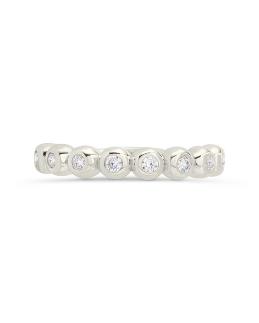 Sterling Silver Trisha CZ Bezel Ring