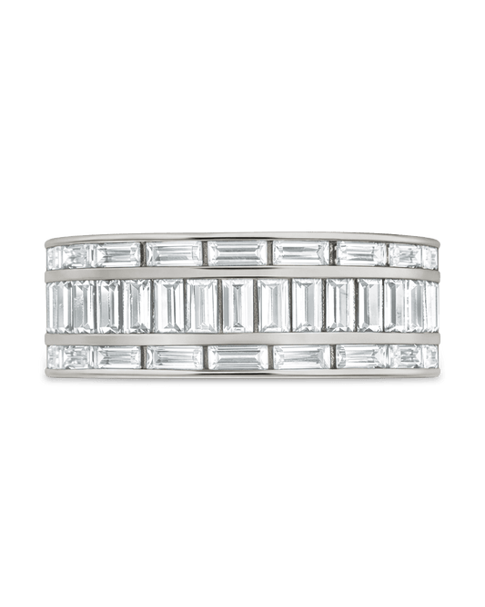 Sterling Silver Kate Baguette Eternity Ring