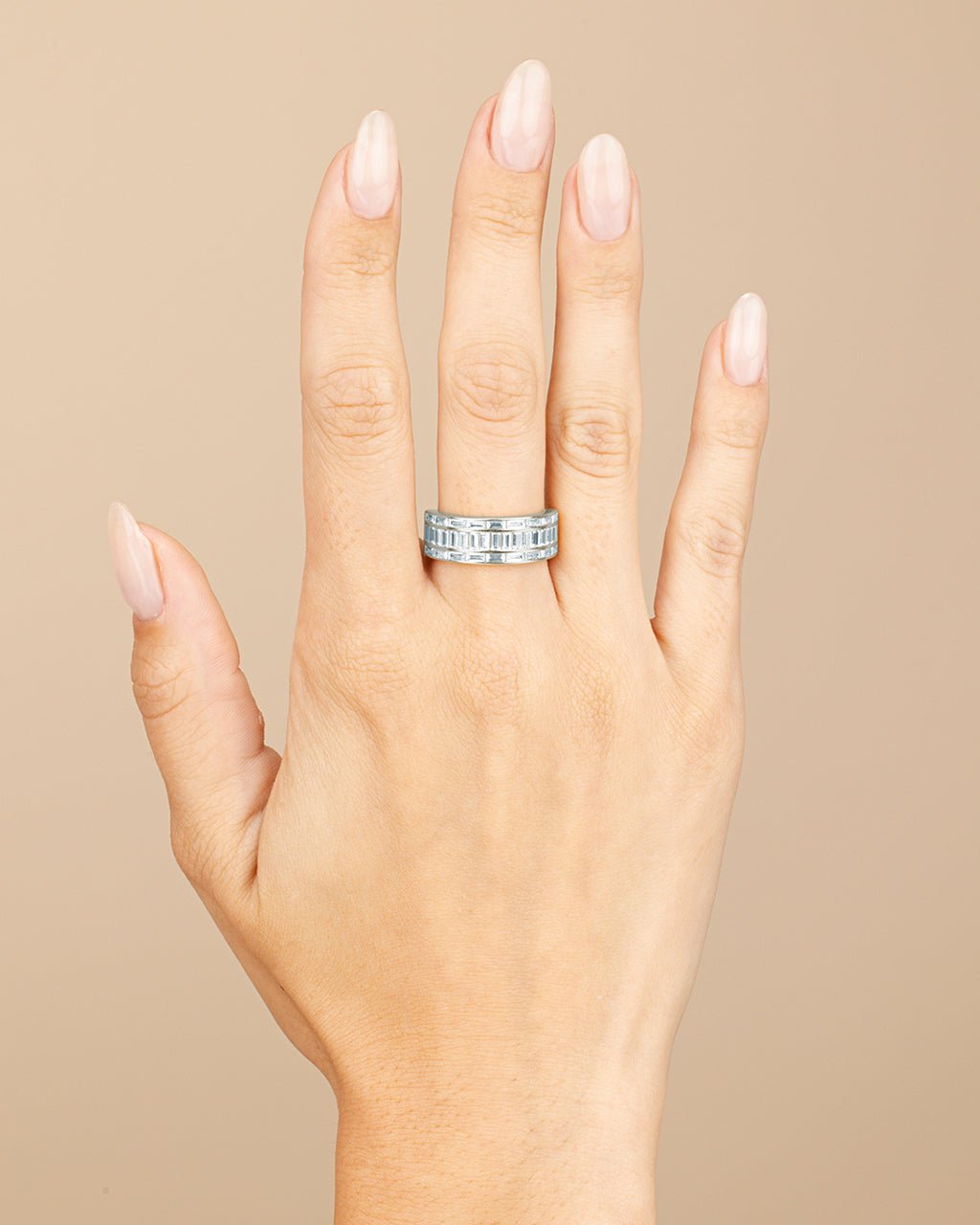 Sterling Silver Kate Baguette Eternity Ring