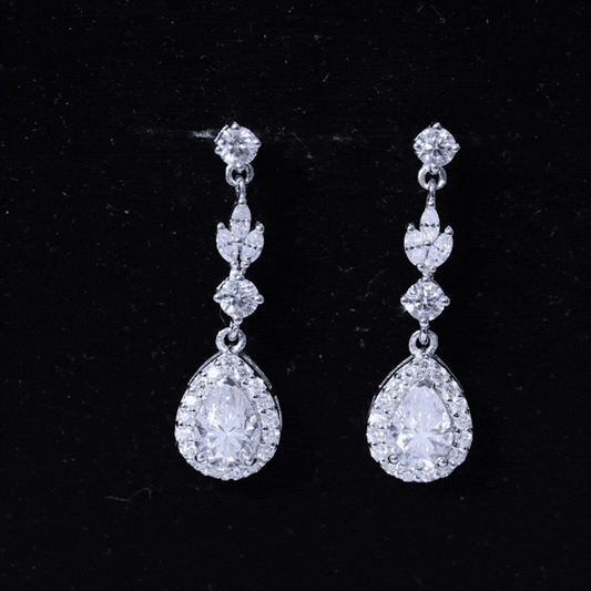 Certified Lab Grown Diamond Dangling Earrings