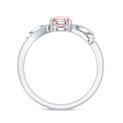IGI Certified Lab Grown Pink Diamond Classic Engagement Ring