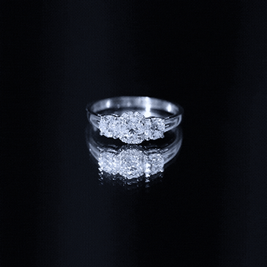 Certified Lab Grown Diamond Past Present Future Engagement Ring