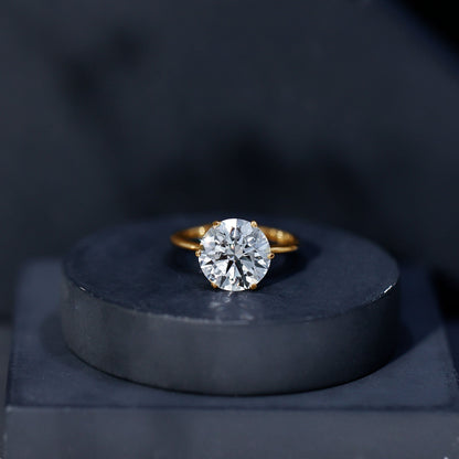 3 Carat IGI Certified Lab Grown Diamond Round Engagement Ring