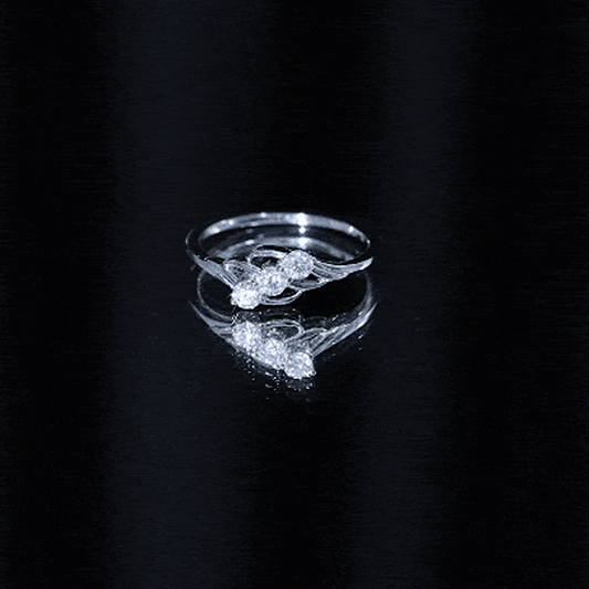 Certified Lab Grown Diamond Three Stone Proposal Ring