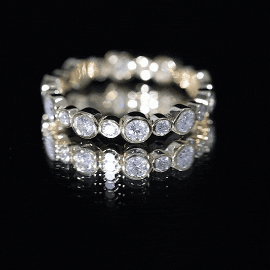 Lab Grown Diamond Bezel Set Wedding Band