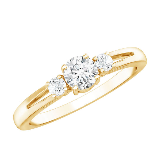 Certified Lab Created Diamond Promise Commitment Ring For Her