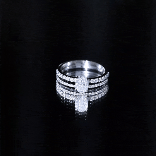 Lab Grown Diamond Simple Bridal Ring Sets