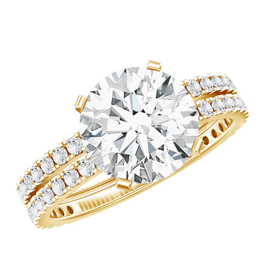 Lab Grown Diamond Wedding Ring Set With Certificate