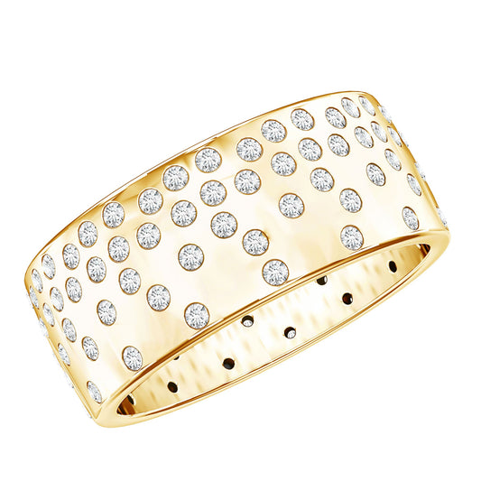 Certified Lab Grown Diamond Wedding Band In Flush Setting