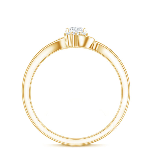 Brilliant Cut Certified Lab Grown Diamond Promise Ring For Her