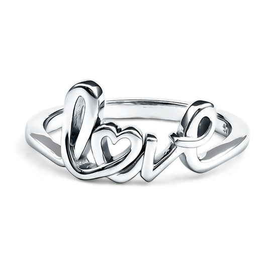 Love Ring In 14K Gold Plated Sterling Silver