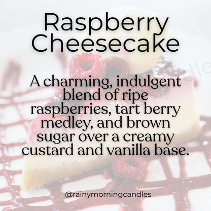 Raspberry Cheesecake | Wax Melts Rainy Morning Candles
