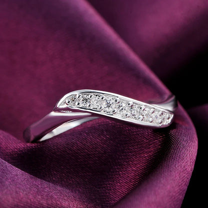 925 Sterling Silver Crystal Diamond Rings for Women Fashion Elegant Wedding Accessories Party Gifts Charms Fine Jewelry