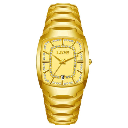 Women's White Ceramic Crystal Bracelet Watch Quartz Gift
