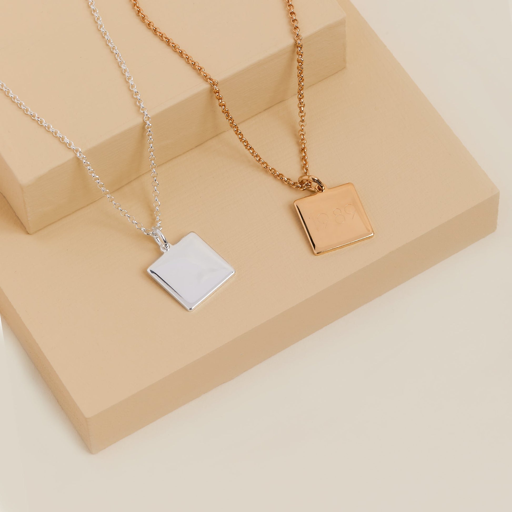 Square Charm Necklace, 21'' ALEX AND ANI