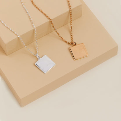 Square Charm Necklace, 21'' ALEX AND ANI