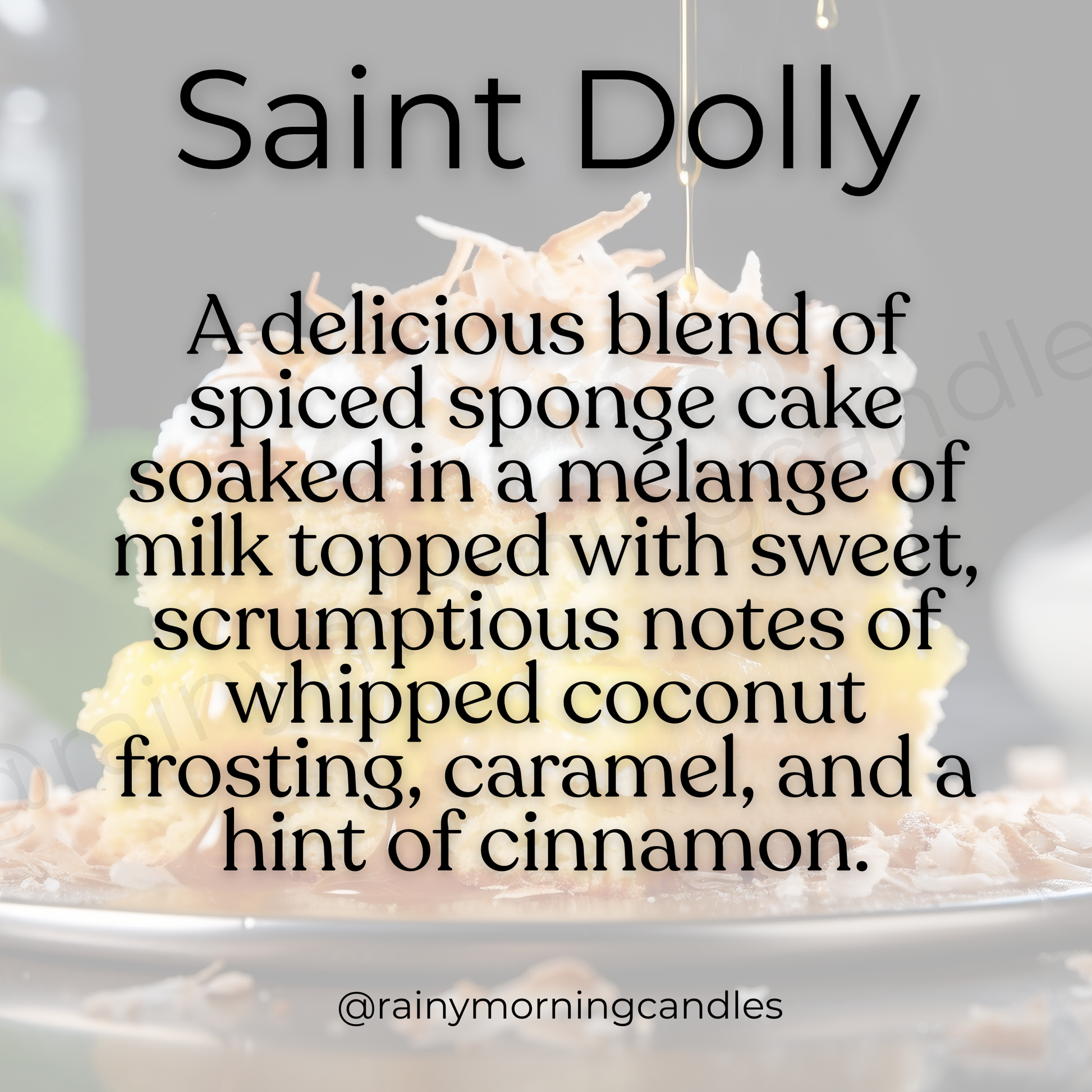Saint Dolly | Wax Melts Rainy Morning Candles