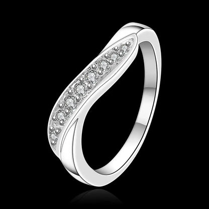 925 Sterling Silver Crystal Diamond Rings for Women Fashion Elegant Wedding Accessories Party Gifts Charms Fine Jewelry