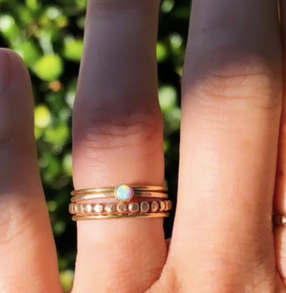 14K Gold Filled "MARIA" OPAL RING