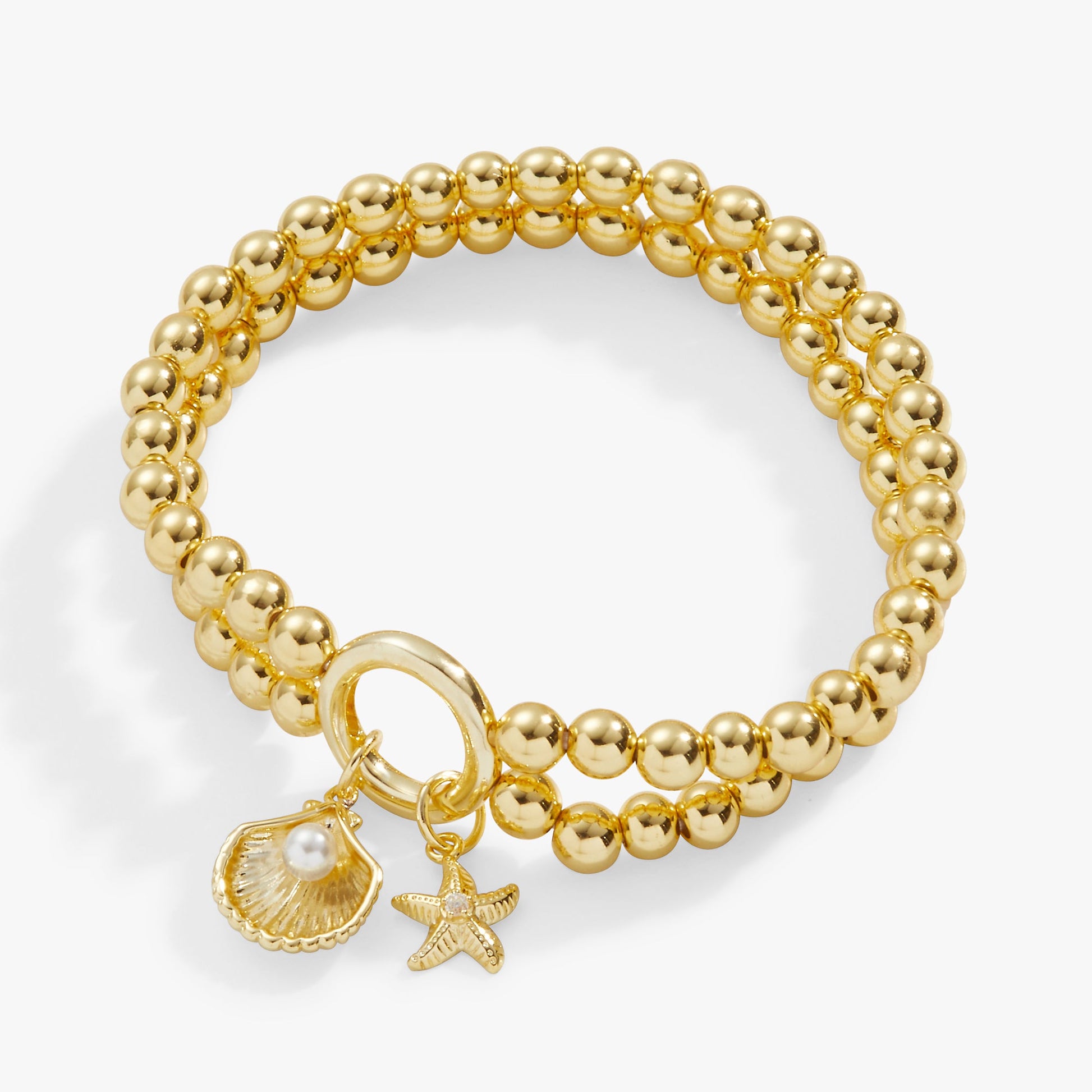 Shell + Starfish Double Stretch Bracelet ALEX AND ANI