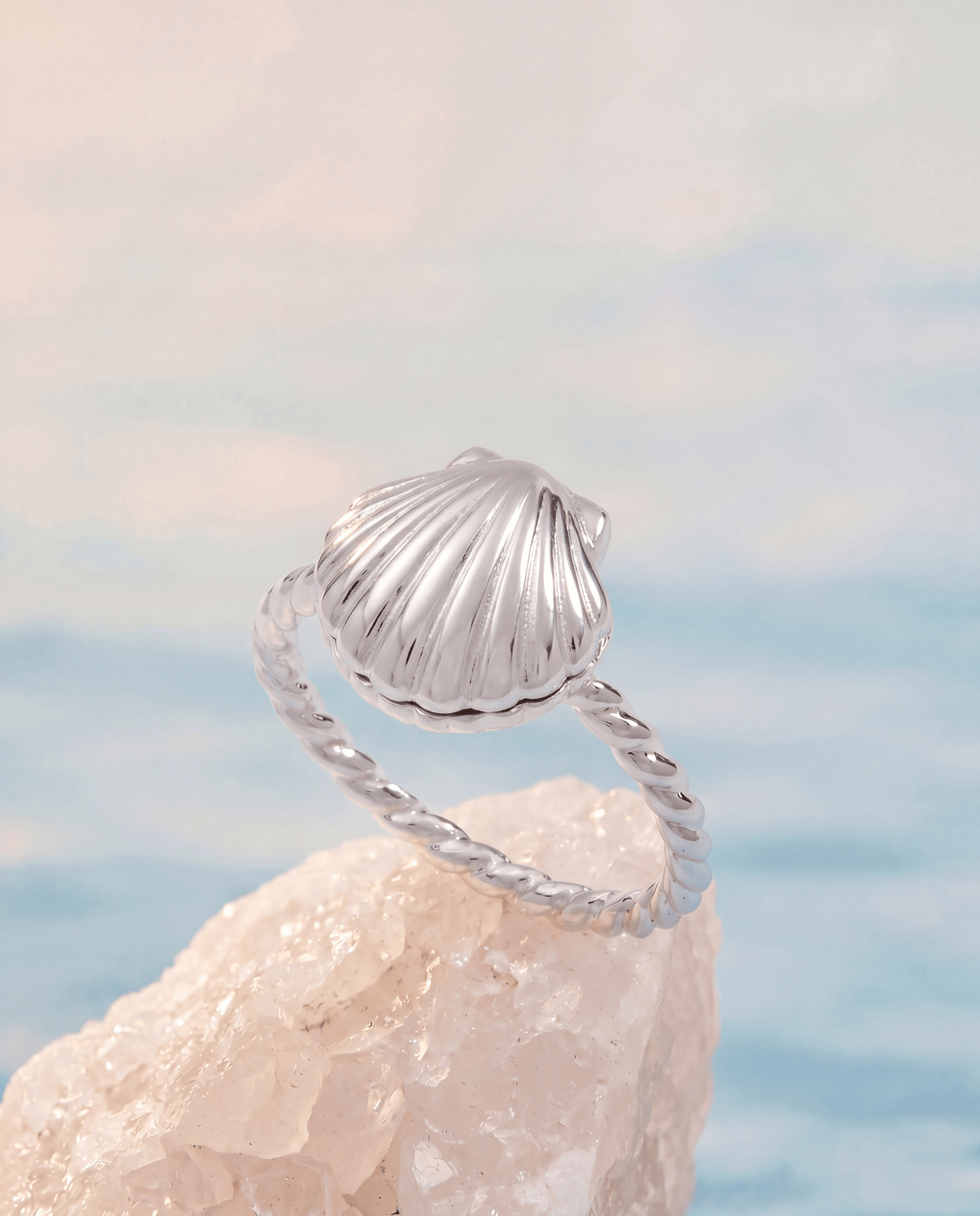 Salt + Sea 'Seashells Are Love Letters In The Sand' Locket Ring ALEX AND ANI