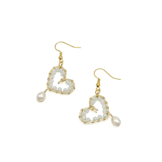 Smitten gold earrings