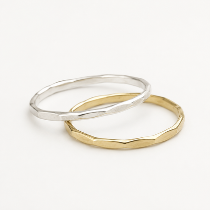 Hammered Stacking Ring