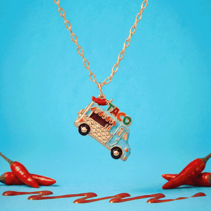 Taco Truck Locket Necklace ALEX AND ANI