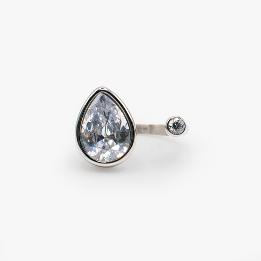Teardrop Crystal Ring ALEX AND ANI