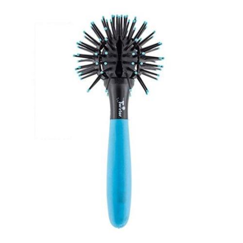 The Twirler Ball Brush- Small Neon Blue Marilyn Brush