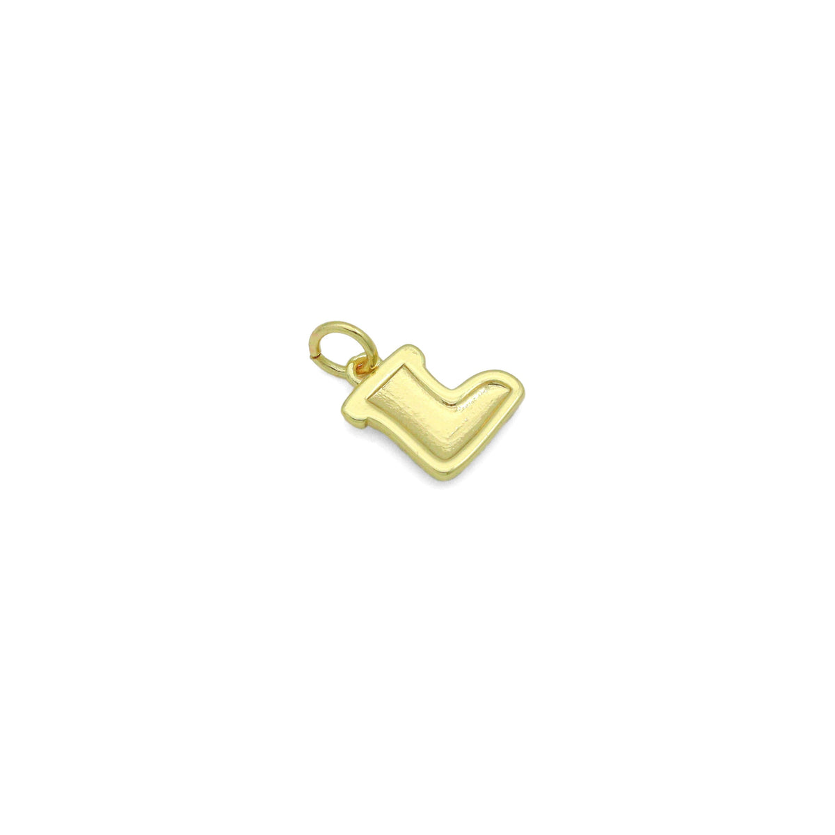 Abalone Mother of Pearl Christmas Stocking Charm Pendant, Sku#WL82