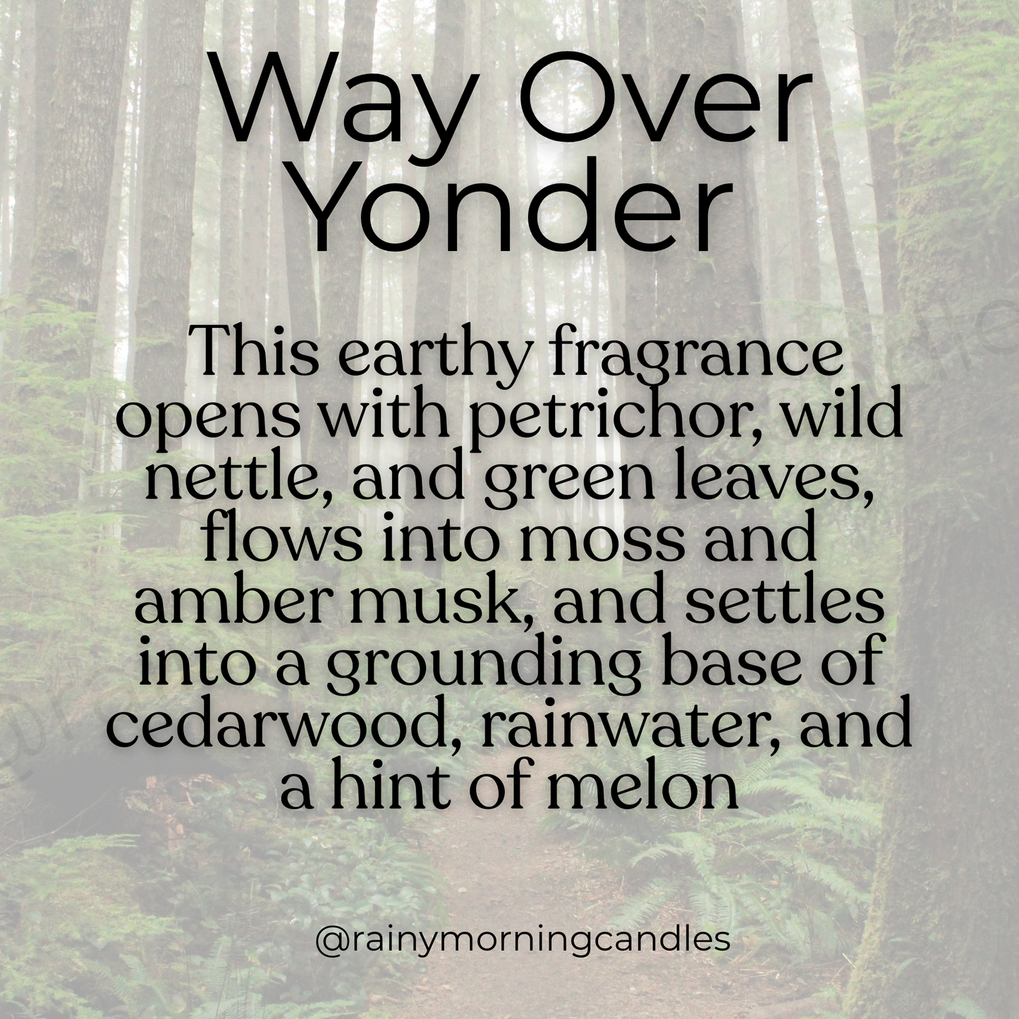 Way Over Yonder | Wax Melts Rainy Morning Candles