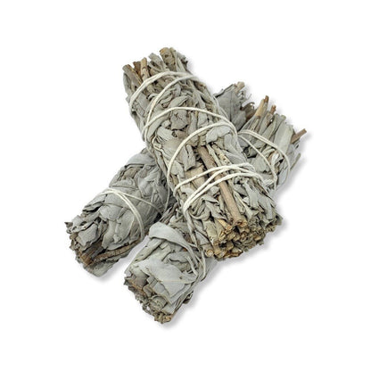White Sage Bundles - Flower Wrapped - Smudging - Space Clearing Protection Divine Light Codes