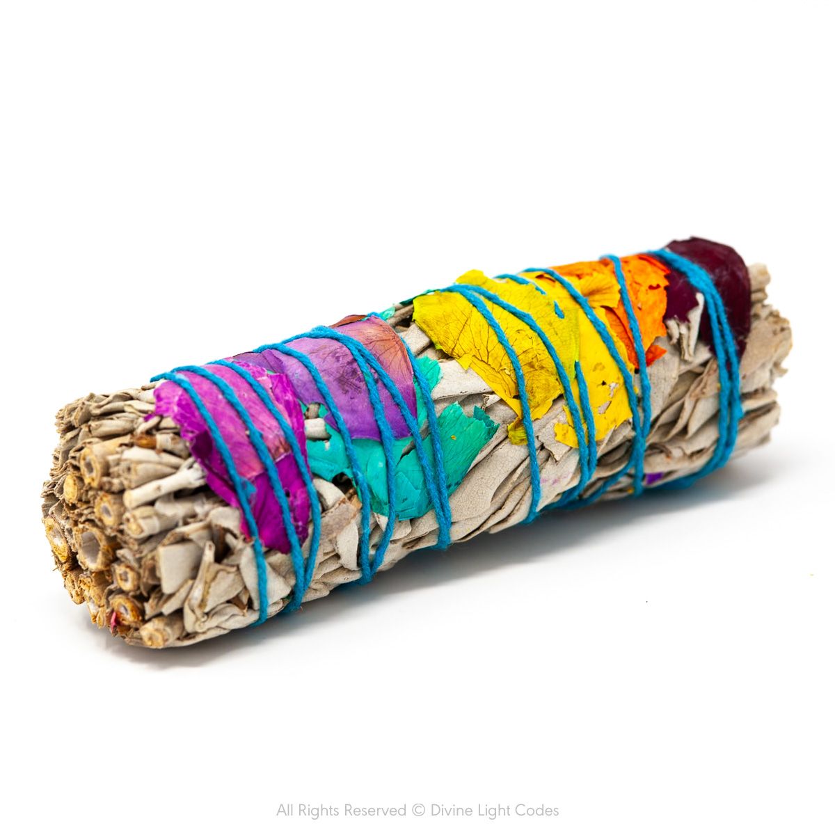 White Sage Bundles - Flower Wrapped - Smudging - Space Clearing Protection Divine Light Codes