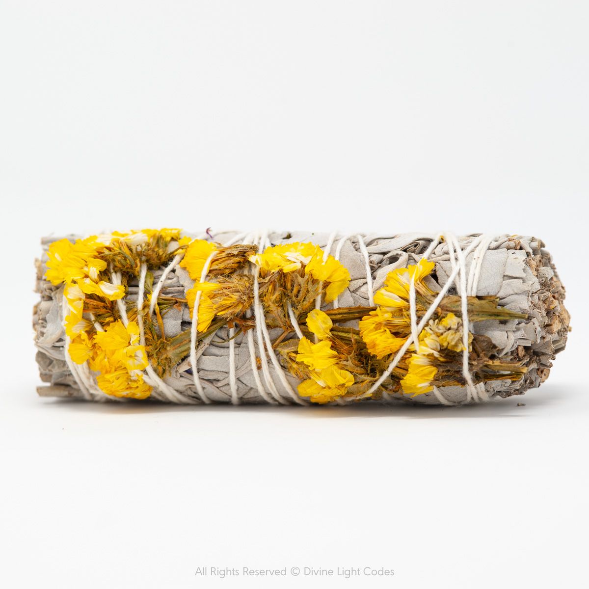White Sage Bundles - Flower Wrapped - Smudging - Space Clearing Protection Divine Light Codes