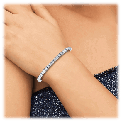 Amelia Cubic Zirconia Single Row Tennis Bracelet