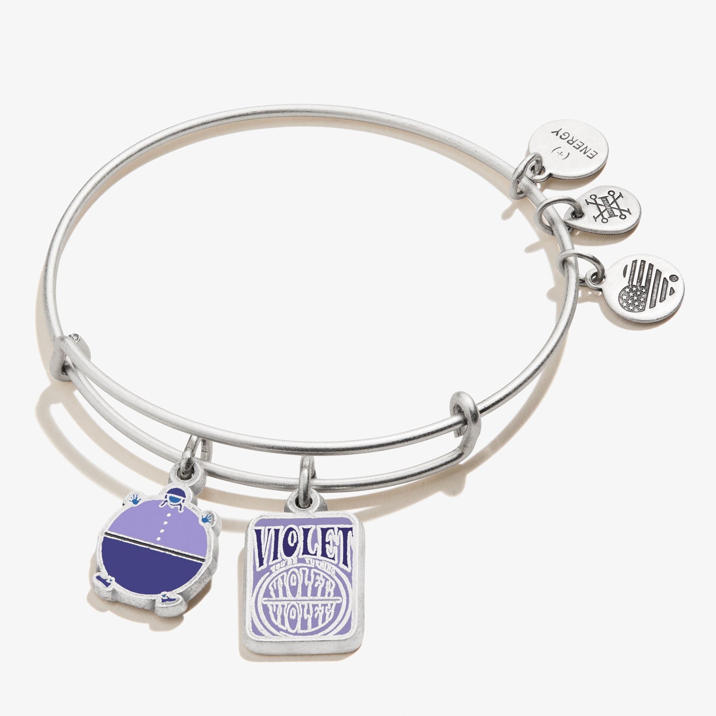 Willy Wonka 'Violet' Duo Charm Bangle ALEX AND ANI