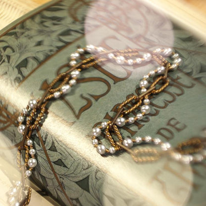 Perle Tressée Pearl Chain Bracelet Maison YuTang