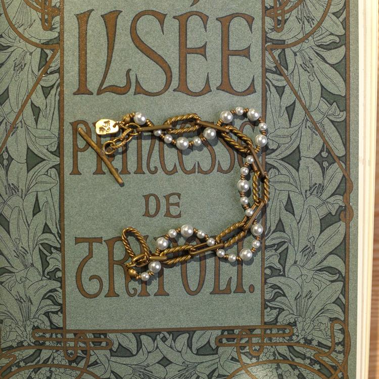 Perle Tressée Pearl Chain Bracelet Maison YuTang