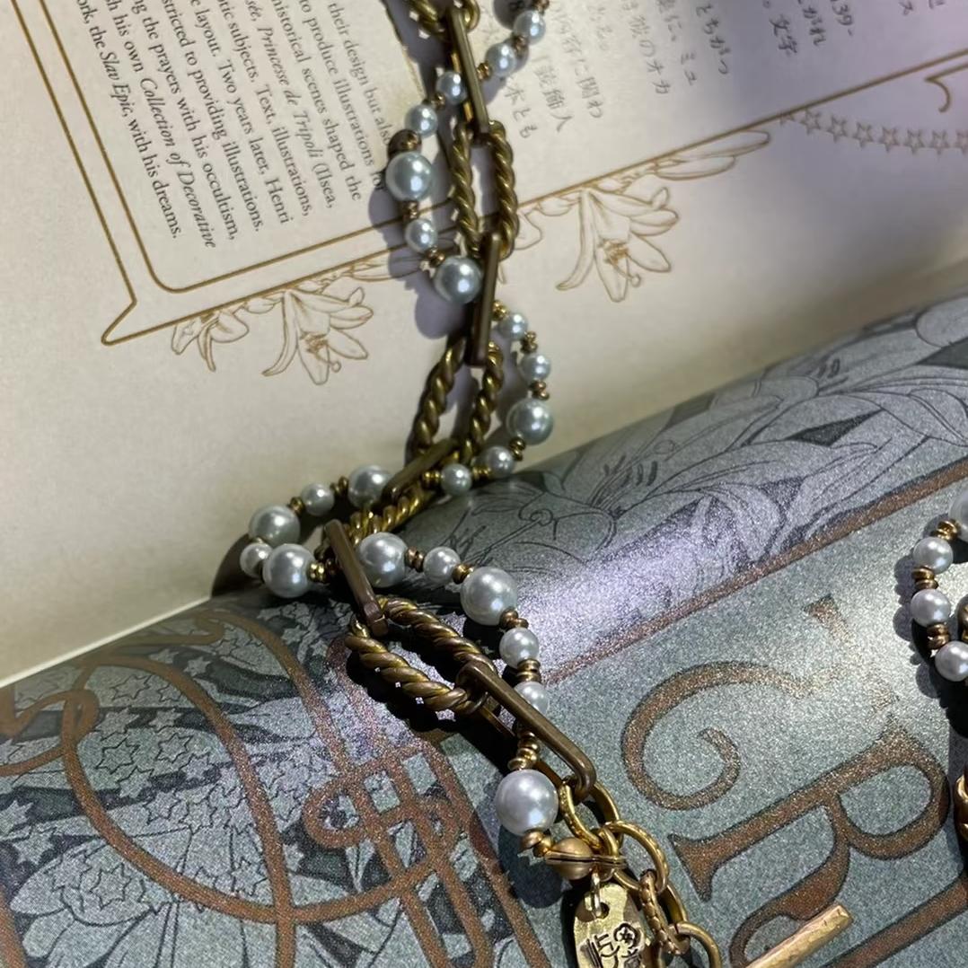 Perle Tressée Pearl Chain Bracelet Maison YuTang