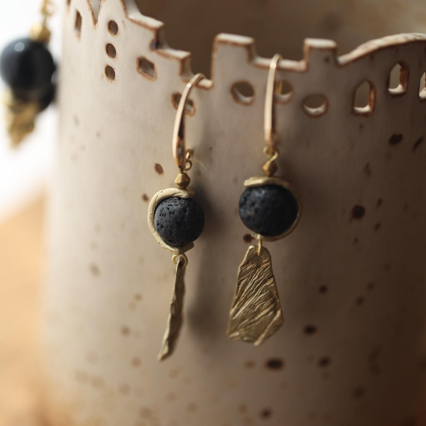 Ember Relic Drop Earrings Maison YuTang