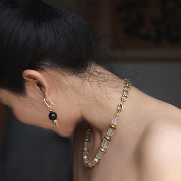 Ember Relic Drop Earrings Maison YuTang