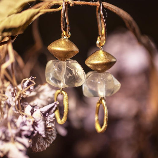 Solar Quartz Earrings Maison YuTang