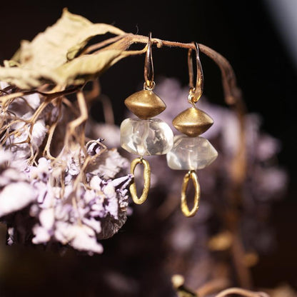 Solar Quartz Earrings Maison YuTang