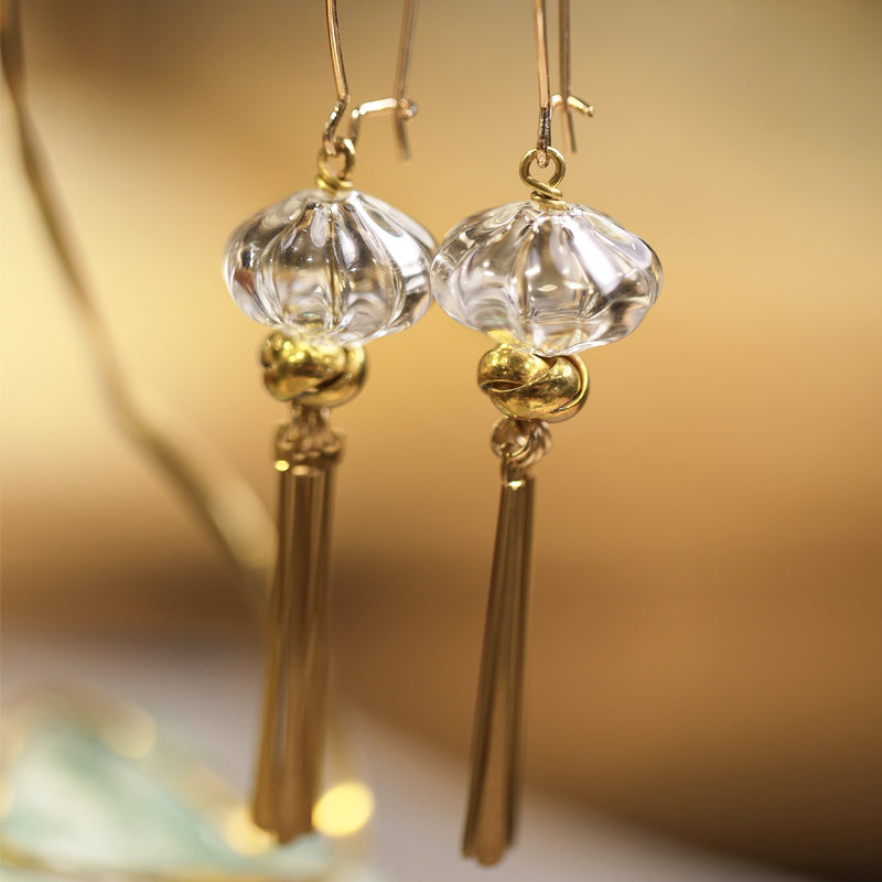 Lumière Tassel Earrings Maison YuTang