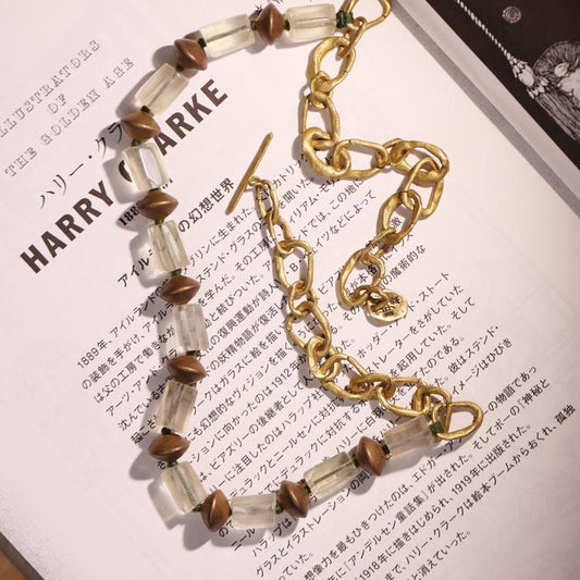 Sunlit Quartz Necklace Maison YuTang