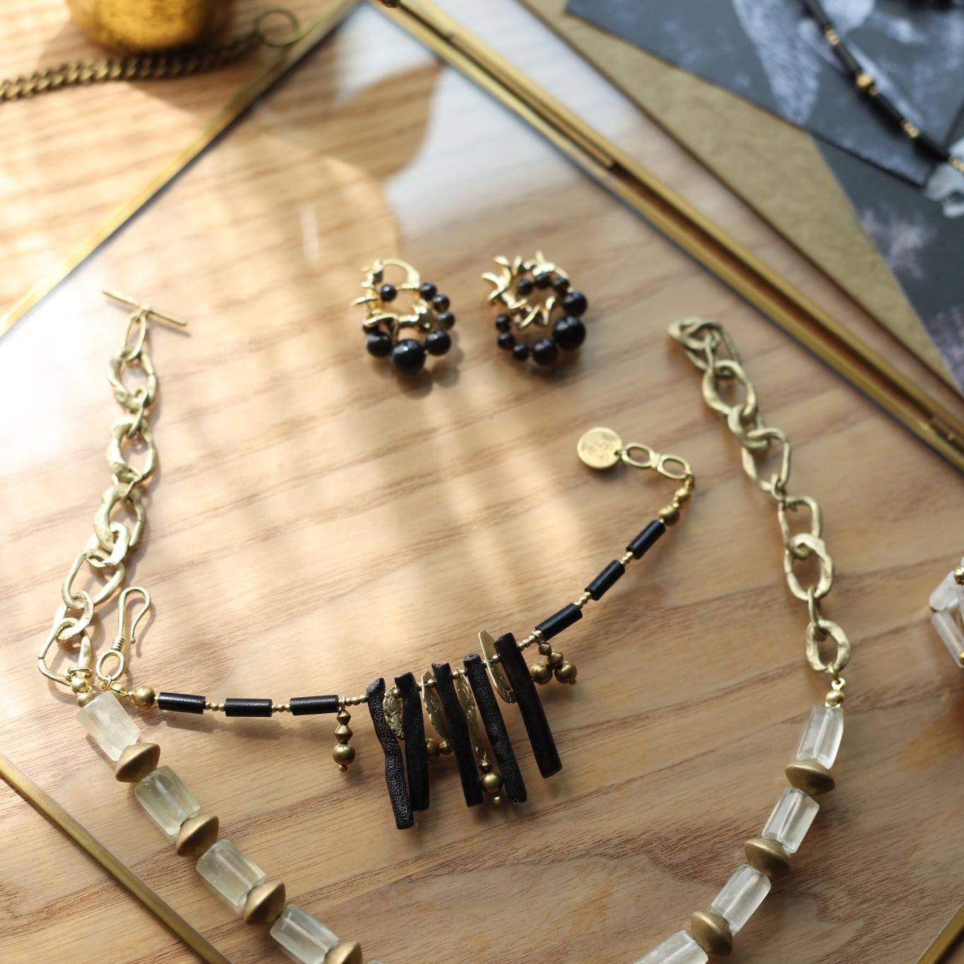 Sunlit Quartz Necklace Maison YuTang