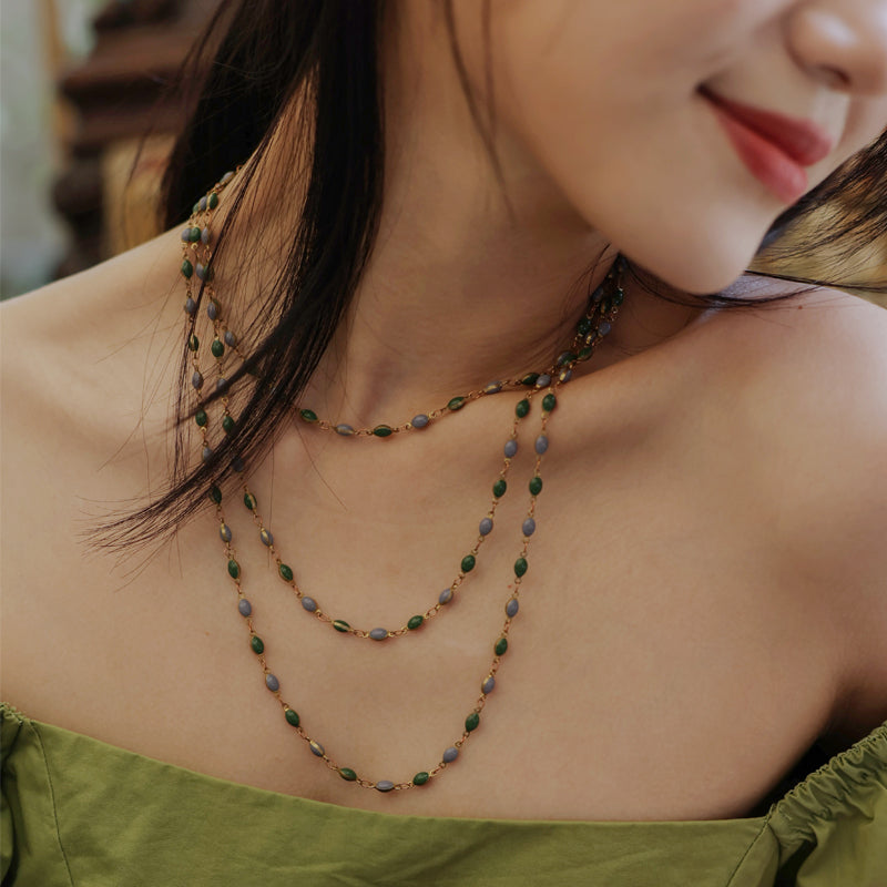 Trinity Orbit Necklace Maison YuTang