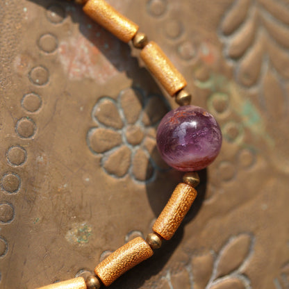 Amethyst Axis Necklace Maison YuTang
