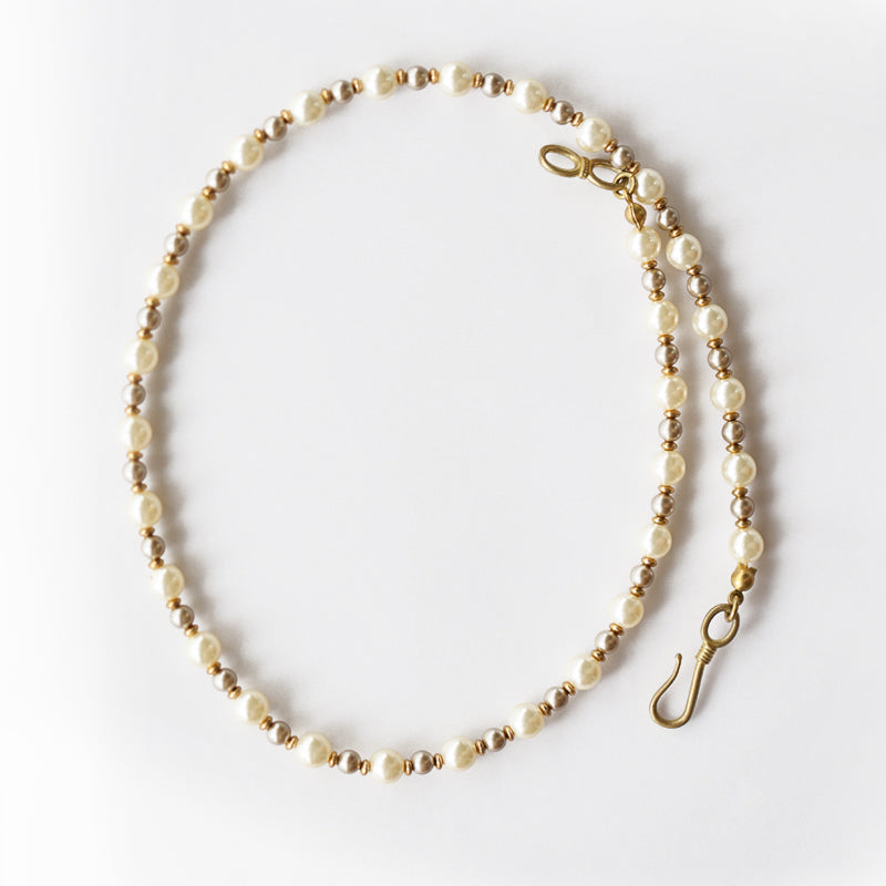 Élise Agate & Pearl Necklace Maison YuTang